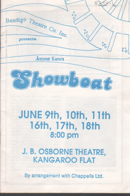 Programme - Bendigo Theatre Company: 'Showboat'