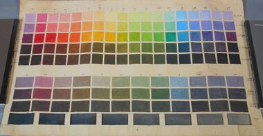 Education kit - Norman Penrose collection: colour palette and table