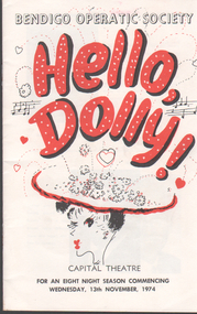 Programme - Bendigo Operatic Society: Hello Dolly