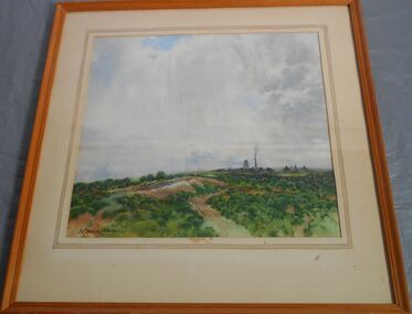 Painting - Bendigo Mining Country, Norman Penrose