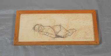 Drawing - Pencil sketch, William A. Delecca, 1961