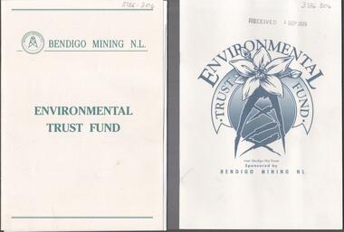 Booklet - Kangaroo Flat Gold Mine Collection: Environmental Trust Fund Policy booklet