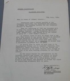 Document - Technical school in Bendigo