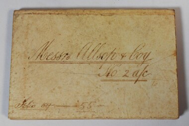 Financial record - Arthur Allsop Collection: Account book