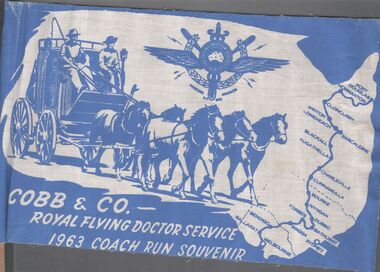 Ephemera - Aileen and John Ellison Collection: Cobb & Co.flag