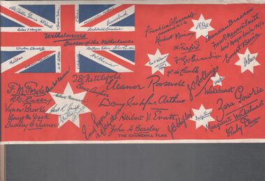 Flag - Aileen and John Ellison Collection: The Churchill flag