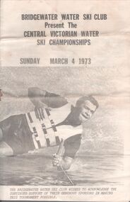 Pamphlet - Aileen and John Ellison Collection: Bridgewater water ski club