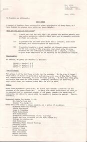 Administrative record - School Group Days