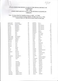 Document - Mining leases Sandhurst 1859-1862
