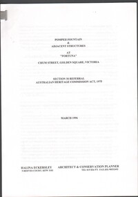 Document - Pompeii Fountain & Adjacent Structures at "Fortuna"