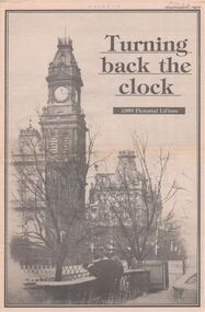 Newspaper - Trevor Lamb collection: Bendigo Advertiser Pictorial lift out