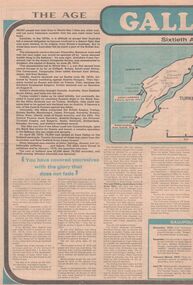 Newspaper - Trevor Lamb collection: The Age, April 21, 1975