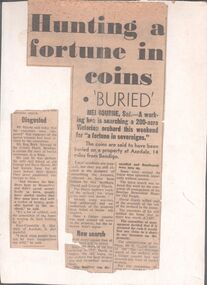Newspaper - Aileen and John Ellison Collection: Newspaper article