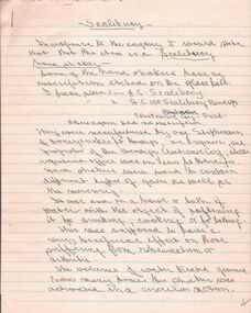 Letter - Correspondence