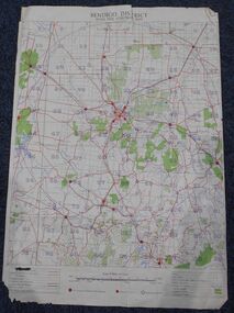 Map - Bush Fire Control Map Bendigo District