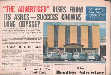 Newspaper - Bendigo Advertiser from Saturday, February 16, 1963, 1963