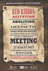 Flyer - Bendigo Historical Society flyer