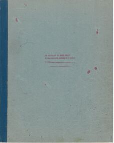 Book - Australian Red Cross Society Kangaroo Flat Branch Monthly Statement of receipt and Expenditure Nov 1964 to 30th June 1975
