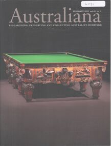 Magazine - 'Australiana' Researching, Preserving, and Collecting Australia's Heritage