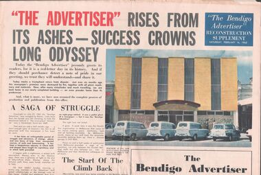 Newspaper - Bendigo Advertiser Supplement