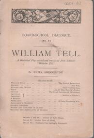 Booklet - Historical play, Emily Swinnerton