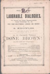 Booklet - Comic play, S.N. Cook