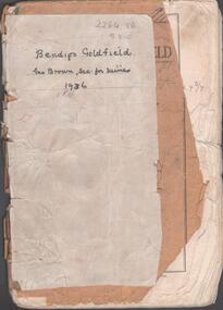 Booklet - Albert Richardson Collection: Bendigo Goldfield, MInes Department, Victoria 1936, 1936