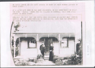 Photograph - Home of David and Augusta Lanyon