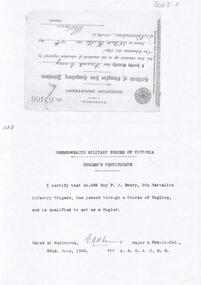Document - Certificates, 8th July 1950