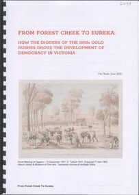 Booklet - From Forest Creek to Eureka, 2023