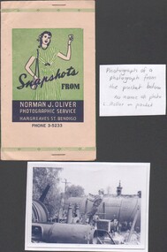 Photograph - Photograph of boy and engines