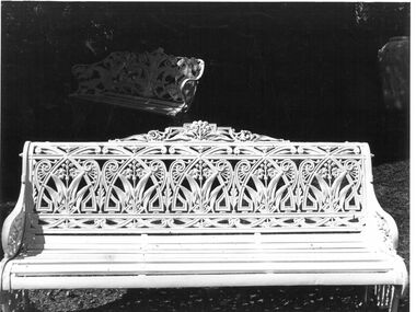 Photograph - Bench Seat Iron Lacework
