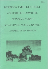 Booklet - Kangaroo Flat Cemetery Pioneers