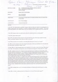 Document - United Hustlers, Redan and K.K. shafts, David Bannear