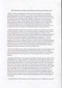Document - Victorian powder magazines