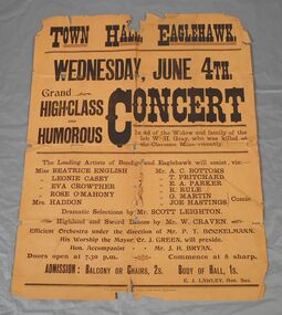 Poster - Town Hall Eaglehawk