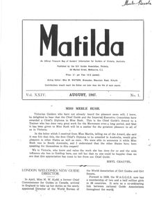 Document - "Matilda" article - Merle Bush