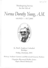 Document - Norma Dorothy Young A.M