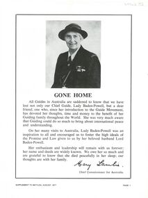 Document - Lady Olave Baden-Powell