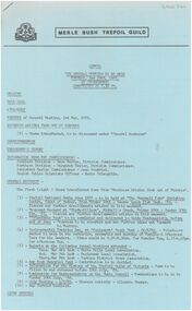Document - Agenda and Minutes