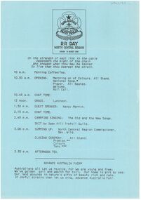 Document - RR Day Cohuna