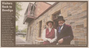 Newspaper - "Visitors Flock to Bendigo"