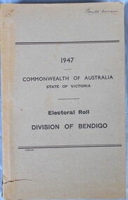 Administrative record - Electoral Roll, 1915