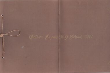 Book - Golden Square High School Yearbook 1977