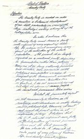 Document - State of Victoria - Country Party