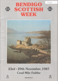Booklet - Bendigo Scottish Week