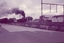 Engine R766 races out of Melbourne towards Bendigo
