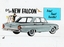 Colour Slide advertising the "New Falcon" with boy on a ladder with a bucket washing the car - and the slogan "Trim! Taut! Terrific"