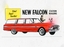 Colour Slide advertising the "New Falcon" with a man driving and the slogan "Trim! Taut! Terrific!" with two fishermen in the background