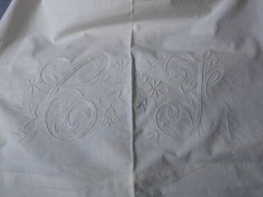 Textile - Linen bedspread, 1900s